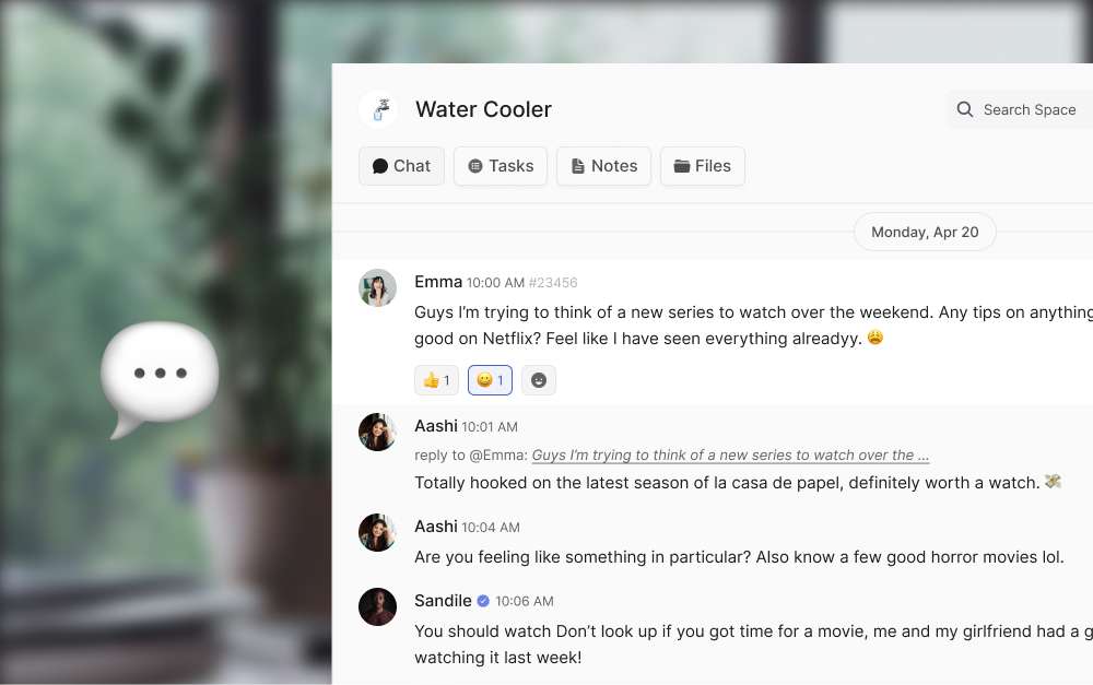 how to engage a remote team with a water cooler space