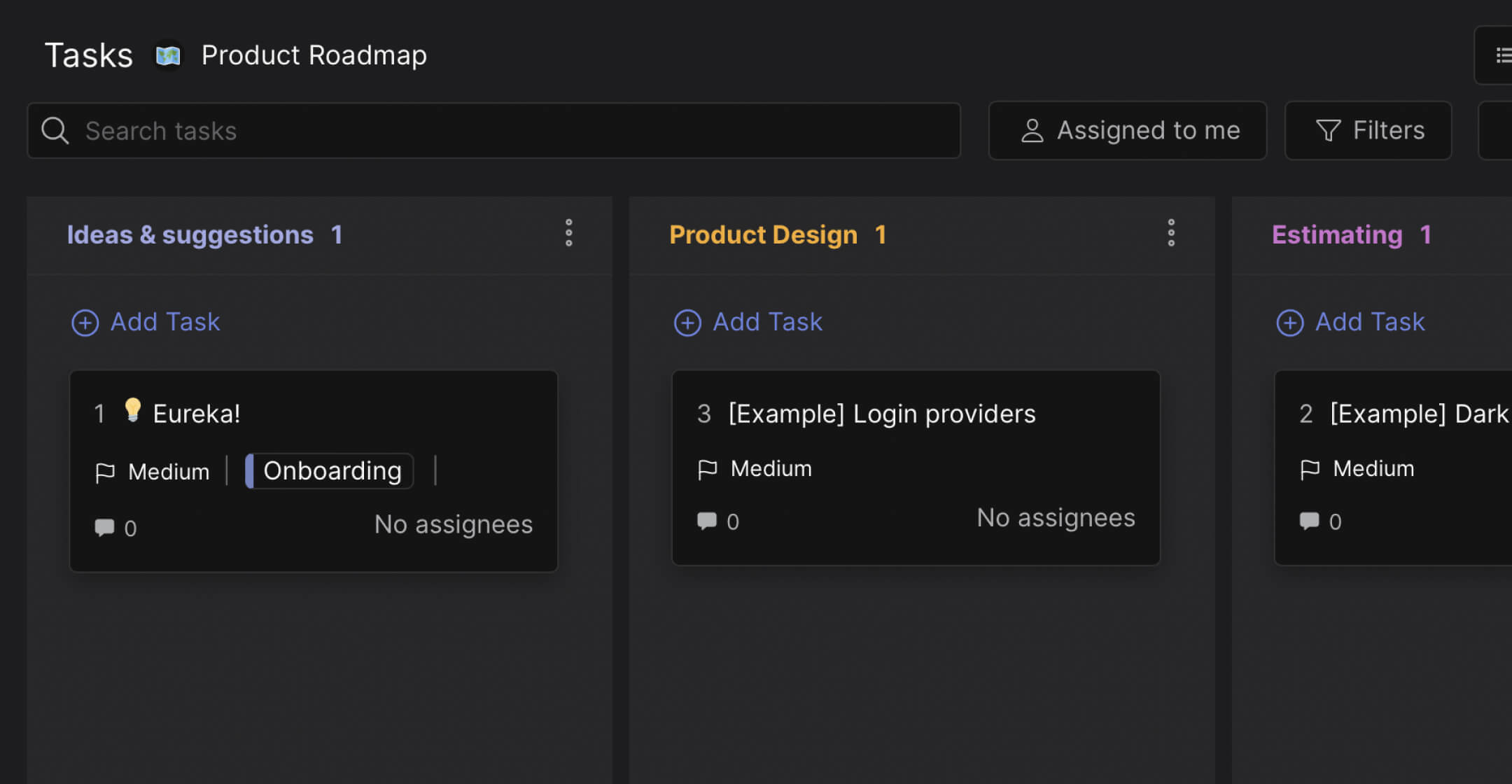 Free product roadmap template preview task management board rock