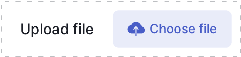 Second step to import from slack: upload a file
