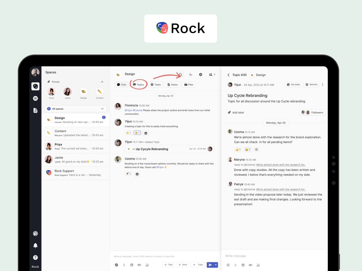 remote work tools topics rock