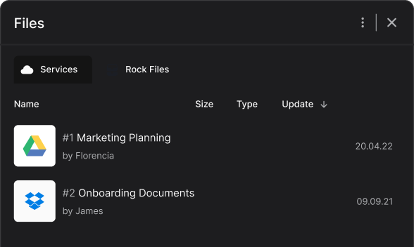 Rock cloud integrations highlight Google Drive and Dropbox